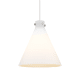 A thumbnail of the Innovations Lighting 410-1PL-20-18 Newton Cone Pendant Satin Nickel / Matte White