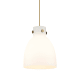 A thumbnail of the Innovations Lighting 410-1PM-13-10 Newton Bell Pendant Brushed Brass / Matte White