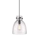 A thumbnail of the Innovations Lighting 410-1PM-13-10 Newton Bell Pendant Matte Black / Seedy