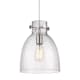 A thumbnail of the Innovations Lighting 410-1PM-13-10 Newton Bell Pendant Polished Nickel / Seedy