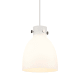 A thumbnail of the Innovations Lighting 410-1PM-13-10 Newton Bell Pendant Polished Nickel / Matte White