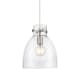 A thumbnail of the Innovations Lighting 410-1PM-13-10 Newton Bell Pendant Satin Nickel / Clear