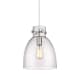 A thumbnail of the Innovations Lighting 410-1PM-13-10 Newton Bell Pendant Satin Nickel / Seedy