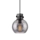 A thumbnail of the Innovations Lighting 410-1PS-10-8 Newton Sphere Pendant Matte Black / Plated Smoke