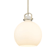 A thumbnail of the Innovations Lighting 410-1SL-21-16 Newton Sphere Pendant Brushed Brass / Matte White