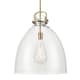 A thumbnail of the Innovations Lighting 410-1SL-24-18 Newton Bell Pendant Brushed Brass / Clear