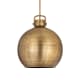 A thumbnail of the Innovations Lighting 410-1SL-23-18 Newton Sphere Pendant Brushed Brass / Brushed Brass