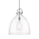 A thumbnail of the Innovations Lighting 410-1SL-24-18 Newton Bell Pendant Polished Nickel / Clear