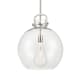 A thumbnail of the Innovations Lighting 410-1SL-21-16 Newton Sphere Pendant Satin Nickel / Clear