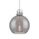 A thumbnail of the Innovations Lighting 410-1SL-21-16 Newton Sphere Pendant Satin Nickel / Plated Smoke