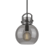 A thumbnail of the Innovations Lighting 410-1SM-15-10 Newton Sphere Pendant Matte Black / Plated Smoke