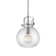 A thumbnail of the Innovations Lighting 410-1SM-15-10 Newton Sphere Pendant Polished Nickel / Seedy