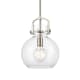 A thumbnail of the Innovations Lighting 410-1SM-15-10 Newton Sphere Pendant Satin Nickel / Clear