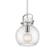 A thumbnail of the Innovations Lighting 410-1SM-15-10 Newton Sphere Pendant Satin Nickel / Seedy