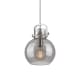 A thumbnail of the Innovations Lighting 410-1SM-15-10 Newton Sphere Pendant Satin Nickel / Plated Smoke