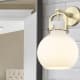 A thumbnail of the Innovations Lighting 410-1W-5-8 Newton Sphere Sconce Alternate Image