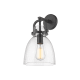 A thumbnail of the Innovations Lighting 410-1W-15-8 Newton Bell Sconce Matte Black / Seedy