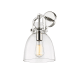 A thumbnail of the Innovations Lighting 410-1W-15-8 Newton Bell Sconce Polished Nickel / Clear