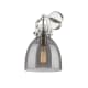 A thumbnail of the Innovations Lighting 410-1W-15-8 Newton Bell Sconce Polished Nickel / Plated Smoke