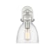 A thumbnail of the Innovations Lighting 410-1W-15-8 Newton Bell Sconce Satin Nickel / Seedy