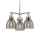 A thumbnail of the Innovations Lighting 410-3CR-16-20 Newton Bell Pendant Polished Nickel / Plated Smoke