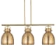 A thumbnail of the Innovations Lighting 410-3I-17-42 Newton Bell Linear Brushed Brass / Brushed Brass