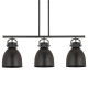 A thumbnail of the Innovations Lighting 410-3I-17-42 Newton Bell Linear Matte Black / Matte Black