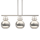 A thumbnail of the Innovations Lighting 410-3I-15-42 Newton Sphere Linear Polished Nickel / Polished Nickel