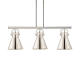 A thumbnail of the Innovations Lighting 410-3I-13-42 Newton Cone Pendant Polished Nickel