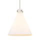 A thumbnail of the Innovations Lighting 410-3PL-21-18 Newton Cone Pendant Brushed Brass / Matte White