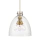A thumbnail of the Innovations Lighting 410-3PL-18-16 Newton Bell Pendant Brushed Brass / Clear