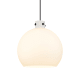 A thumbnail of the Innovations Lighting 410-3PL-18-18 Newton Sphere Pendant Matte Black / Matte White