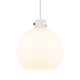 A thumbnail of the Innovations Lighting 410-3PL-18-16 Newton Sphere Pendant Polished Nickel / Matte White