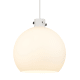 A thumbnail of the Innovations Lighting 410-3PL-18-18 Newton Sphere Pendant Polished Nickel / Matte White