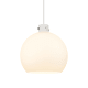 A thumbnail of the Innovations Lighting 410-3PL-18-18 Newton Sphere Pendant Satin Nickel / Matte White