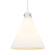 A thumbnail of the Innovations Lighting 410-3PL-20-18 Newton Cone Pendant Satin Nickel / Matte White