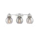 A thumbnail of the Innovations Lighting 410-3W-12-27 Newton Sphere Vanity Polished Nickel / Plated Smoke