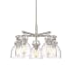 A thumbnail of the Innovations Lighting 410-5CR-16-26 Newton Bell Chandelier Satin Nickel / Clear