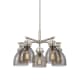 A thumbnail of the Innovations Lighting 410-5CR-16-26 Newton Bell Chandelier Satin Nickel / Plated Smoke