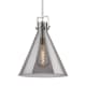 A thumbnail of the Innovations Lighting 411-1SL-23-18 Newton Cone Pendant Satin Nickel / Plated Smoke