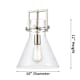 A thumbnail of the Innovations Lighting 411-1SM-14-10 Newton Cone Pendant Alternate Image