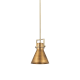 A thumbnail of the Innovations Lighting 411-1SM-15-10 Newton Cone Pendant Brushed Brass