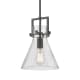 A thumbnail of the Innovations Lighting 411-1SM-14-10 Newton Cone Pendant Matte Black / Seedy