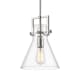 A thumbnail of the Innovations Lighting 411-1SM-14-10 Newton Cone Pendant Polished Nickel / Seedy