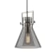 A thumbnail of the Innovations Lighting 411-1SM-14-10 Newton Cone Pendant Polished Nickel / Plated Smoke