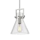 A thumbnail of the Innovations Lighting 411-1SM-14-10 Newton Cone Pendant Satin Nickel / Seedy