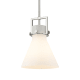 A thumbnail of the Innovations Lighting 411-1SM-14-10 Newton Cone Pendant Satin Nickel / Matte White