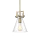 A thumbnail of the Innovations Lighting 411-1SS-11-8 Newton Cone Pendant Brushed Brass / Seedy