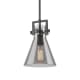 A thumbnail of the Innovations Lighting 411-1SS-11-8 Newton Cone Pendant Matte Black / Plated Smoke