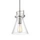 A thumbnail of the Innovations Lighting 411-1SS-11-8 Newton Cone Pendant Polished Nickel / Seedy